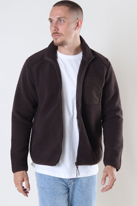 ONLY & SONS Dallas Sherpa Jacket Hot Fudge