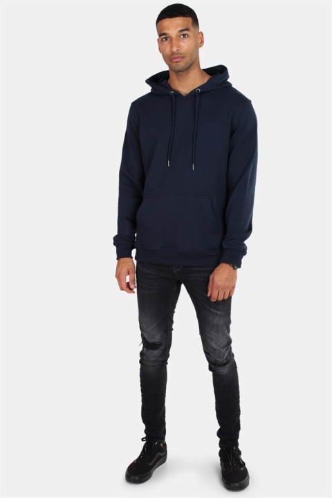 Klokban Classics Back Stripe Hoodie Navy/Fire Red/White