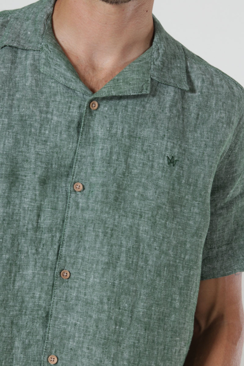 Kronstadt Ayers SS loose Shirt Hedge Green