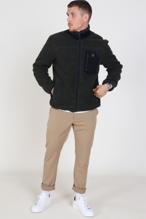 Only & Sons Dominic Sherpa Highneck Jas Forest Night