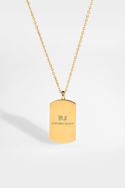 Northern Legacy Vegvisir Tag Ketting Guld