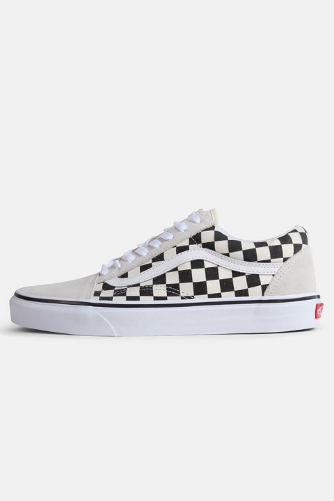 Vans Old Schoenol Checkerbord Sneakers White Black