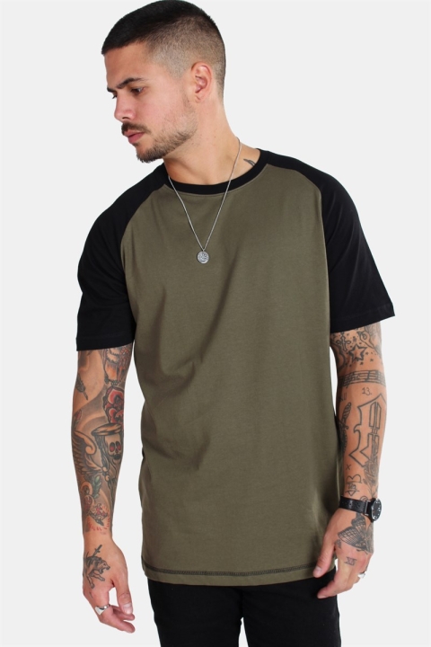 Basic Brand Raglan T-shirt New Army/Black