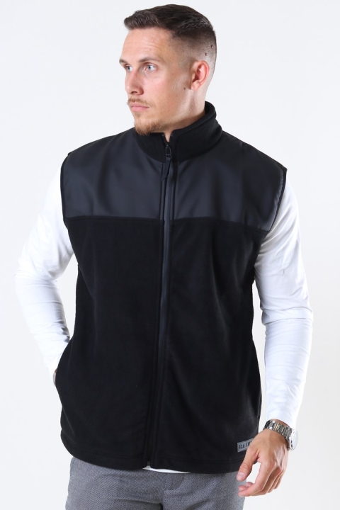 Rains Fleece Vest Black