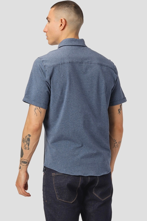 Clean Cut Copenhagen Hudson Stretch Shirt S/S Denim Melange