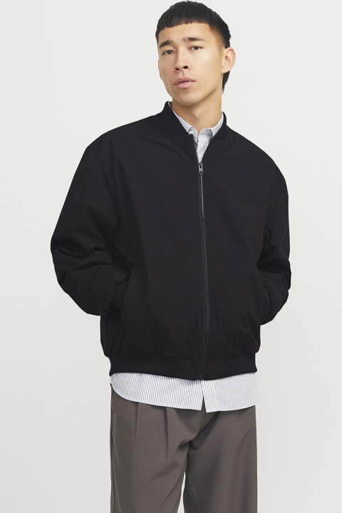Jack & Jones Charge Oversize Bomber Jacket  Black
