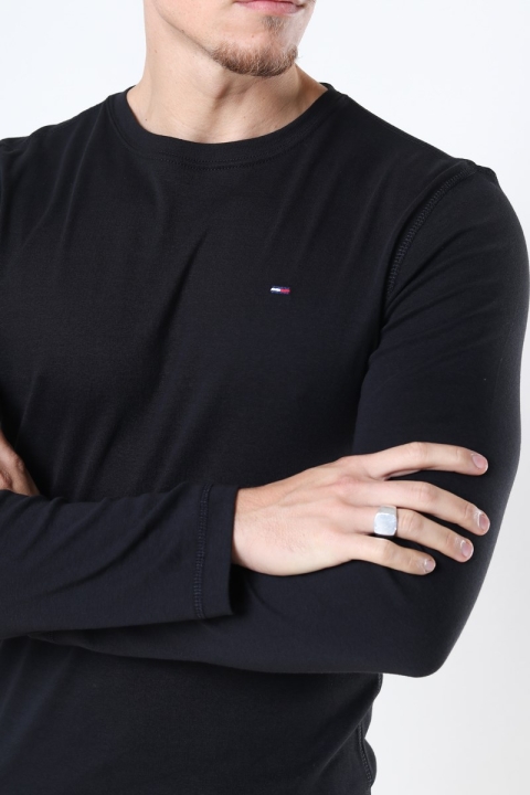 Tommy Jeans Original Rib Longsleeve Tommy Black