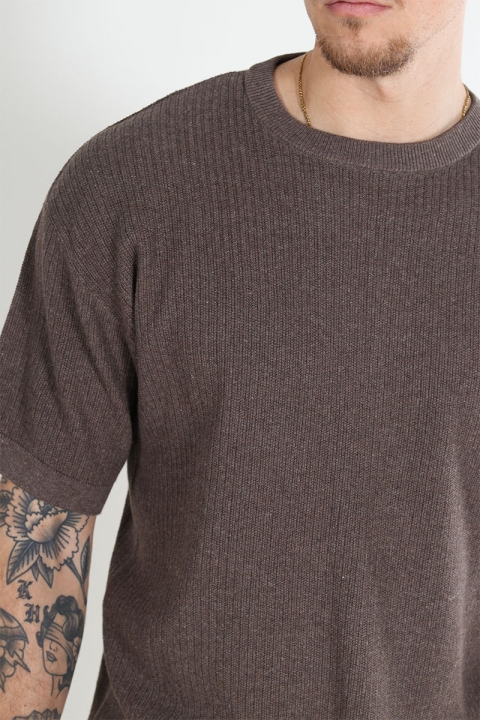 Jack & Jones Bastian Knit Polo Crew Neck Falcon