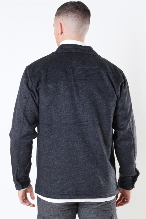 Woodbird Glixto Wool Overshirt Grey