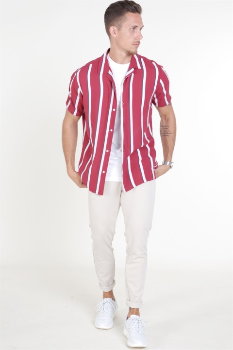 Jack & Jones Rayden Resort Overhemd S/S Ketchup