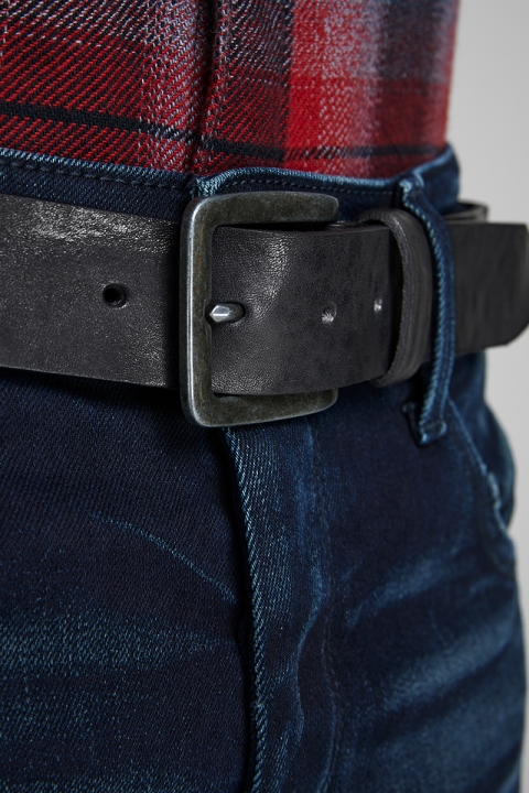 Jack & Jones VICTOR LEATHER BELT Black