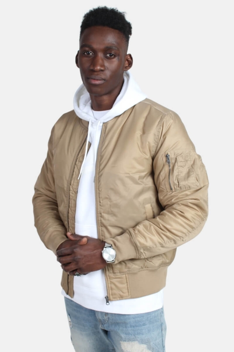 Urban Classics Bomber Jas Beige