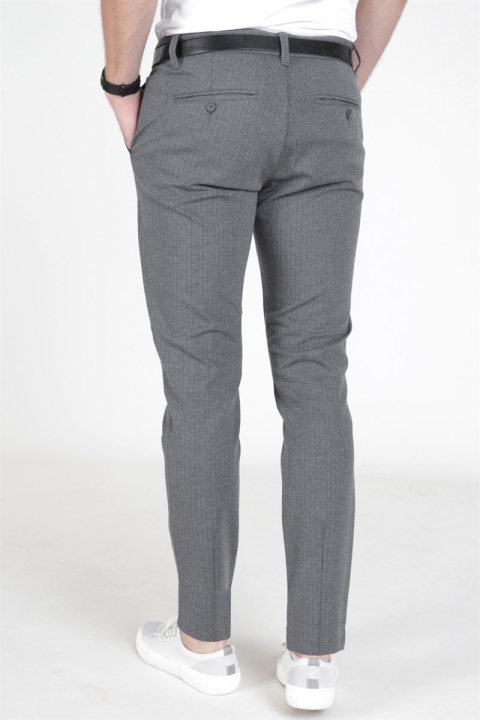 Only & Sons Mark Pants Stripe Medium Grey Melange