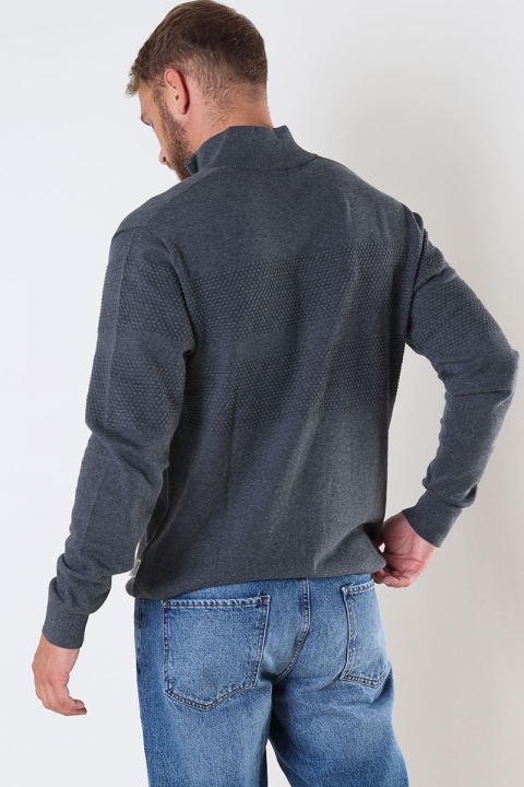 Selected MAINE LS KNIT CARDIGAN Dark Grey Melange