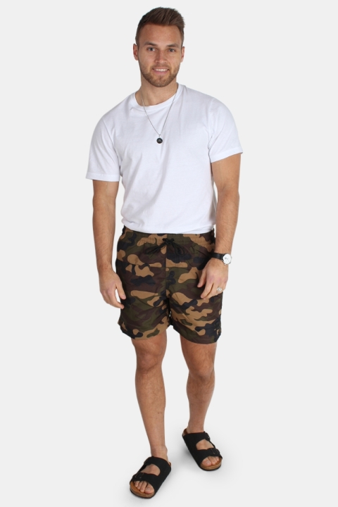 Urban Classics Camo Zwembroek woodcamo