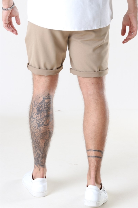 Woodbird Steffen Twill Shorts Khaki