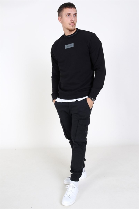 Woodbird Jayks Box Crew Sweatshirt Black