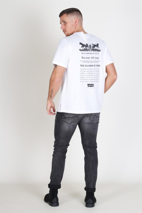 Levis Relaxed Graphic 2H Text T-shirt White