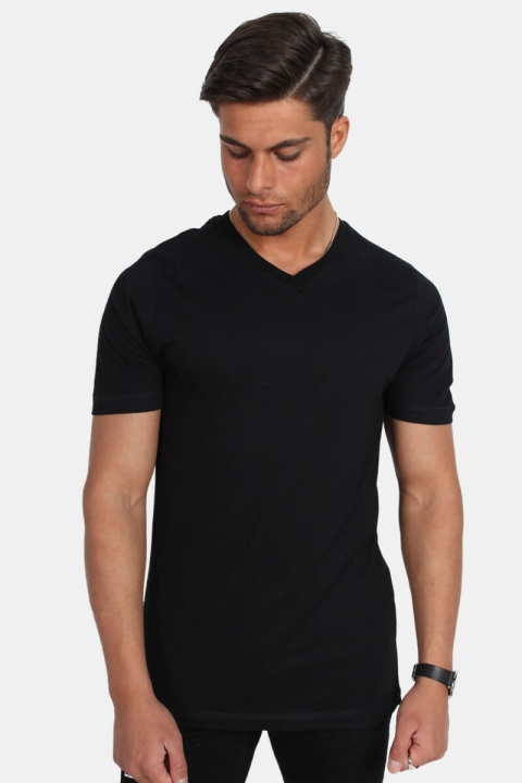 Basic Brand Uni Fashion V T-shirt Black