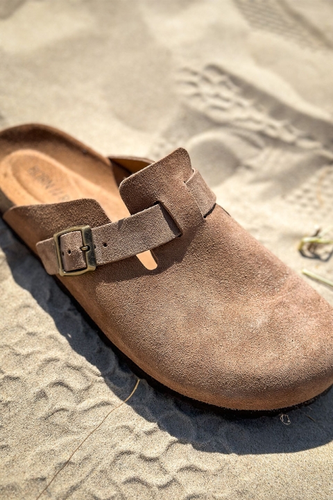 Born // Raised Berna Suede Leather Taupe