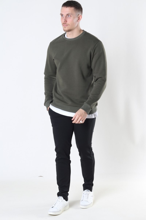 Only & Sons Ceres Life Crewneck Olive Night