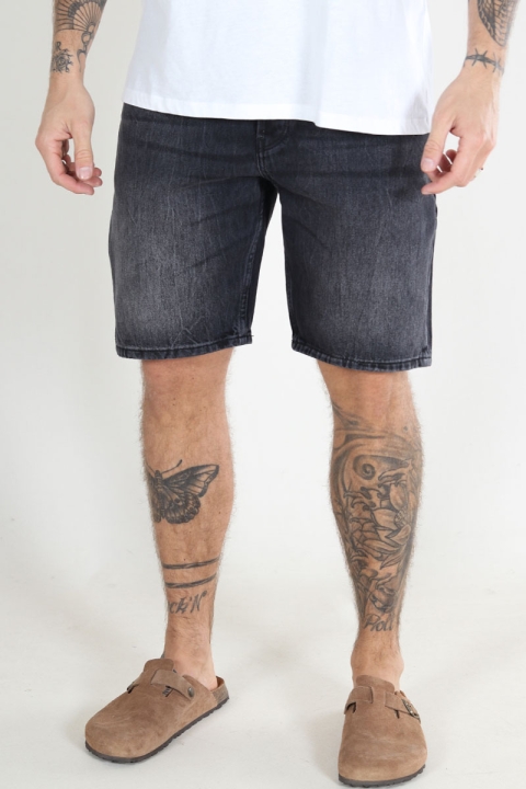 ONLY & SONS EDGE DENIM SHORTS Black Washed