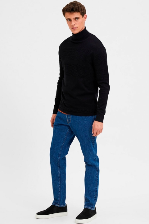 Selected SLHMAINE LS KNIT ROLL NECK W NOOS Black