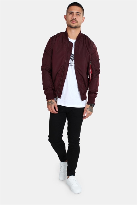 Alpha Industries MA-1 TT Jas Dark Maroon