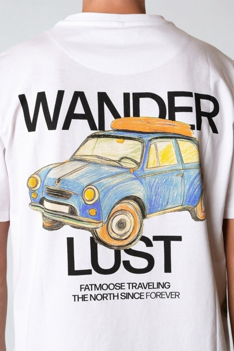 Fat Moose Wander T-Shirt White