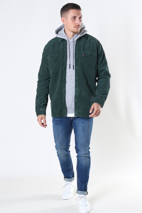 Levis Jackson Worker Corduroy Overhemd Python Green