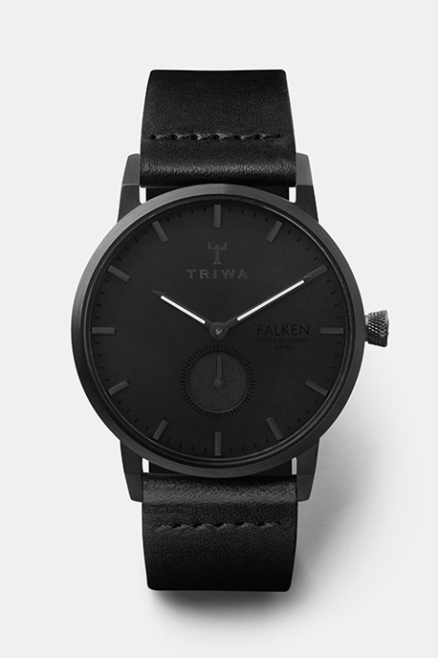 Triwa Midnight Falken Klok Black Classic Black Buckle