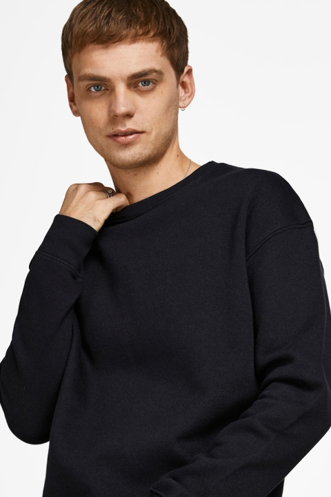 Jack & Jones JJESTAR BASIC SWEAT CREW NECK Black