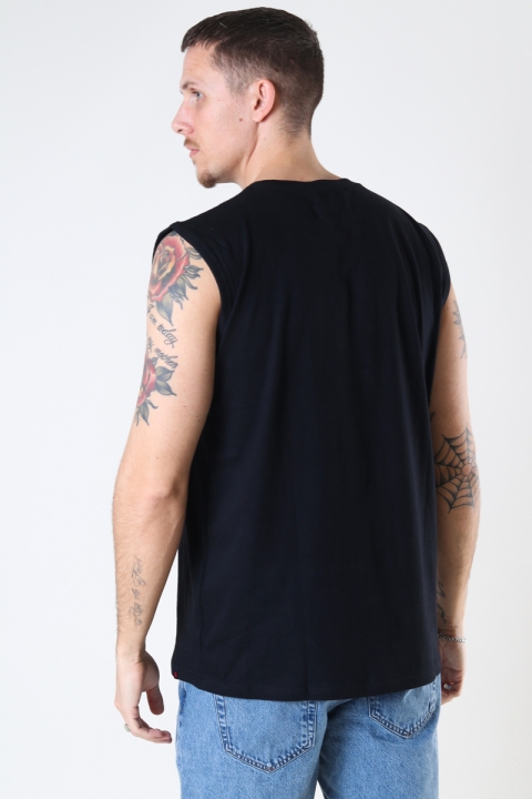 Denim project DP No Sleeve Tee 001 Black