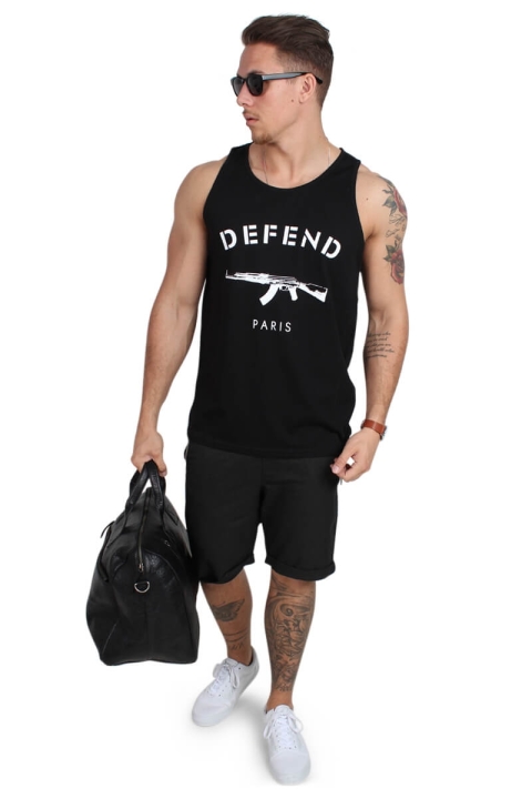 Defend Paris DebardeKlok Tank Top Black