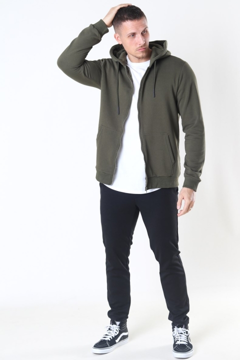 Only & Sons Ceres Life Zip Hoodie Olive Night