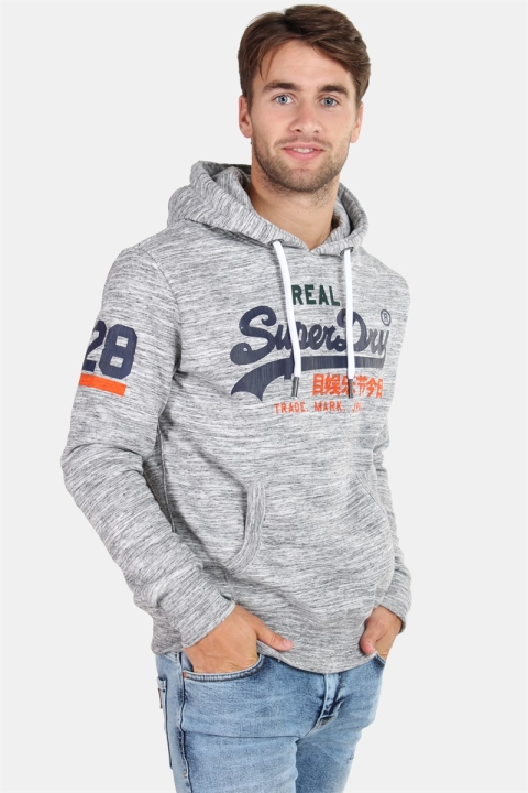 Superdry Vintage Logo Tri Hoodie Alaska Grey Grit