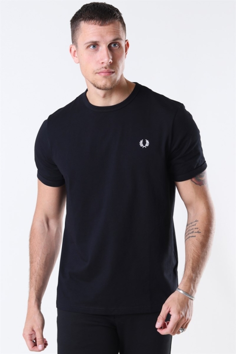 Fred Perry Ringer T-shirt Black