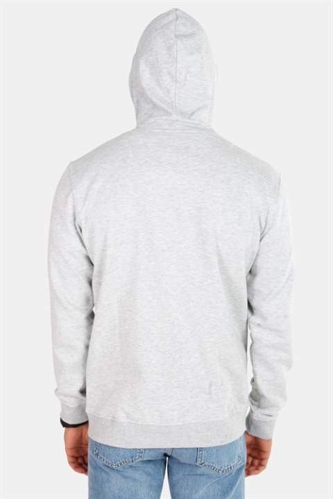 Only & Sons Basic Sweat Zip Hoodie Unbrushed Light Grey Melange