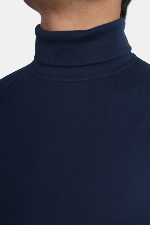 Basic Brand Turtleneck Blue Navy