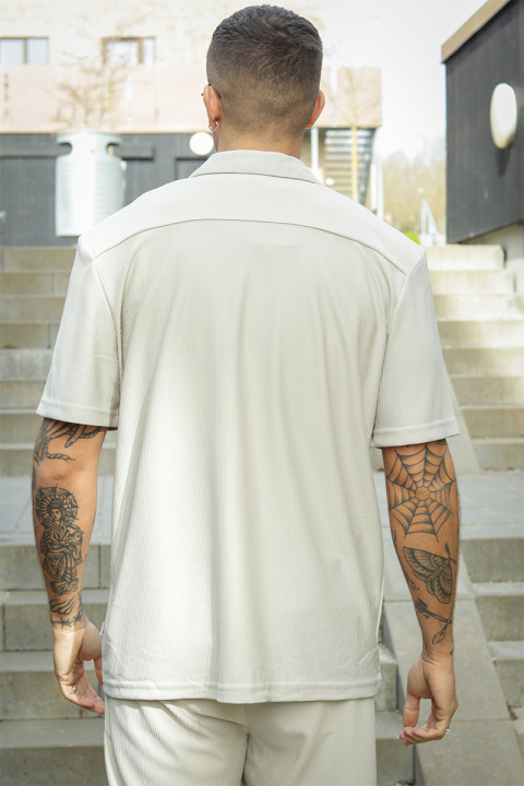 ONLY & SONS Kari Relaxed Plizze Resort SS Shirt Moonstruck