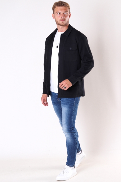 ONLY & SONS KODYL OVERSHIRT SWEAT Black