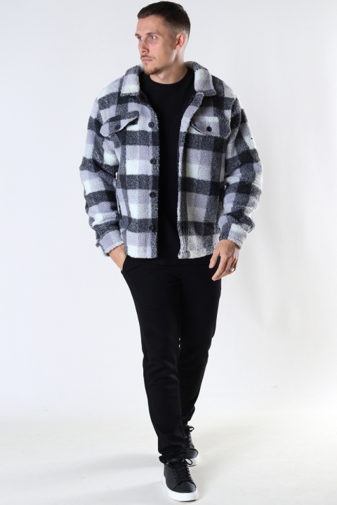 Denim project DPTeddy Check Jacket Black/White Check