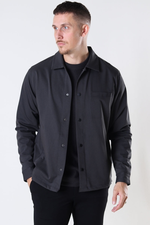 Woodbird Brenti Nickel Shirt Grey