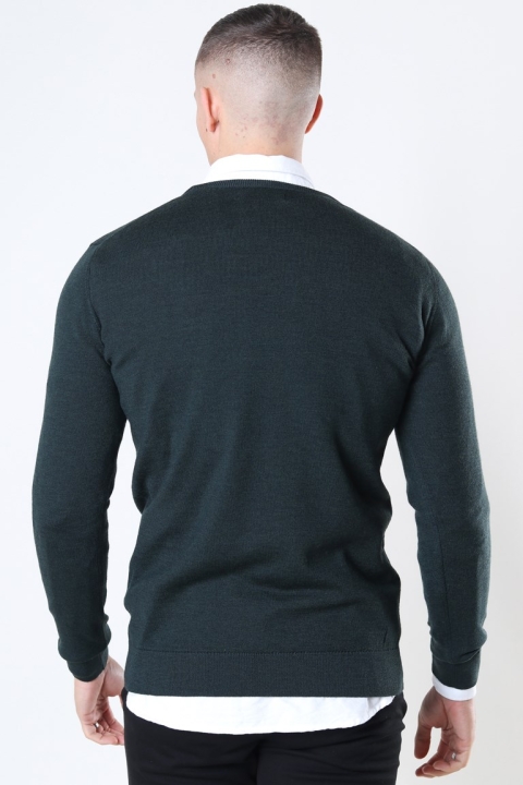 Clean Cut Copenhagen Merino Wool Crew Breien Bottle Green