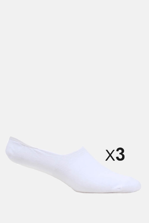 Claudio Invisible Socks White 3PACK