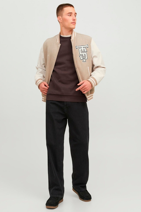 Jack & Jones Bradley Sweat Crew neck Seal Brown