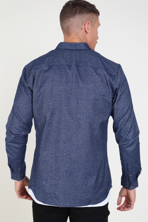 Jack & Jones jprlogo twist shirt L/S sts Navy Blazer