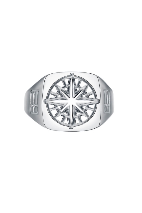 Northern Legacy Compass SignatKloke Ring Silver