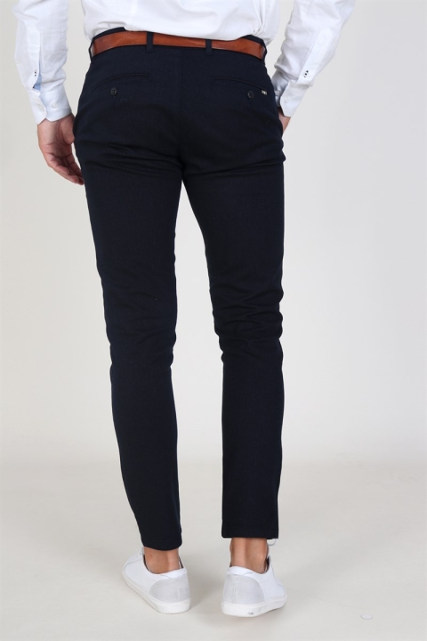 Tailored & Originals Nox Frederic Broek Navy Melange