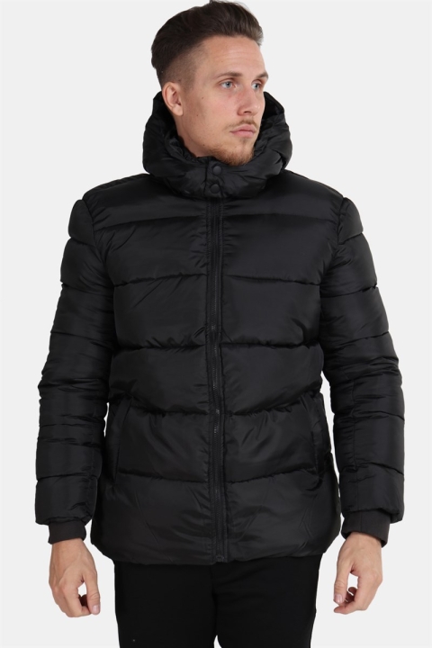 Only & Sons Heavy Puff Hood Jas Black